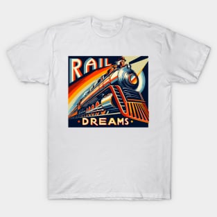 Train Vintage, Rail Dreams T-Shirt